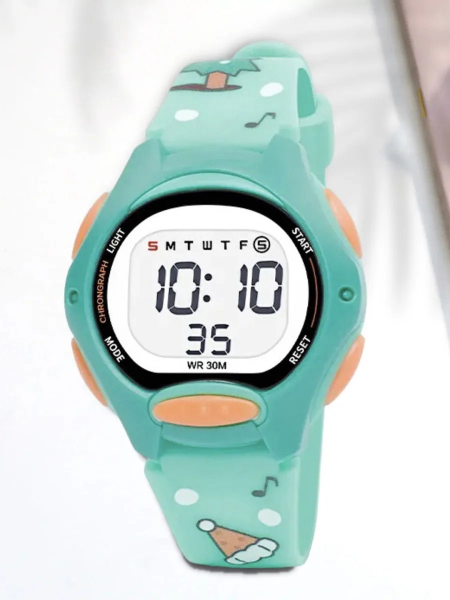 Green Kids Digital Watch
