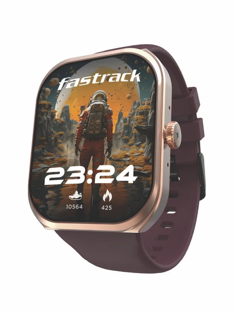 Maroon Silicone Smartwatch