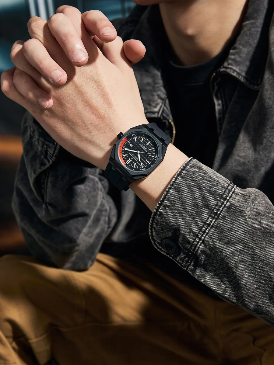 Black Sports Analog Watch