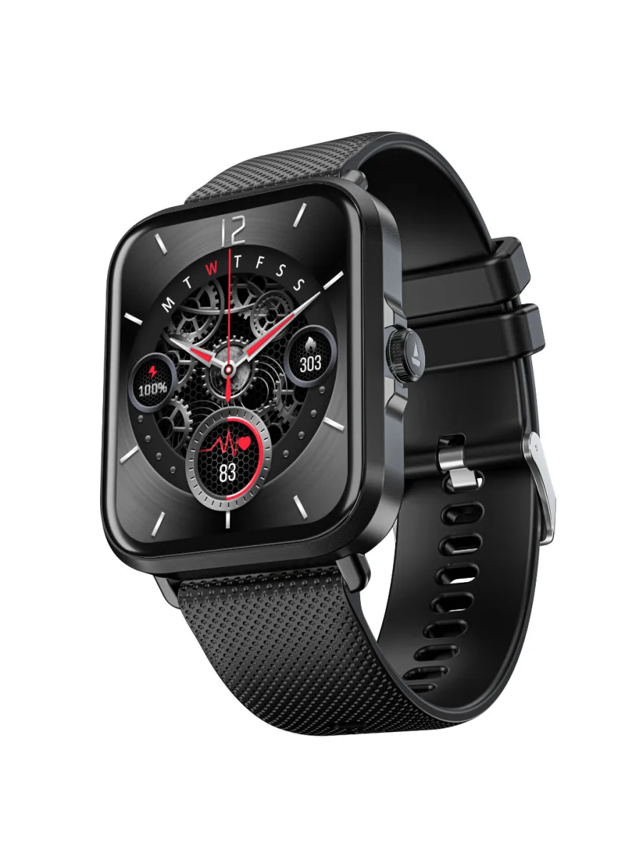 Black Silicone Smartwatch