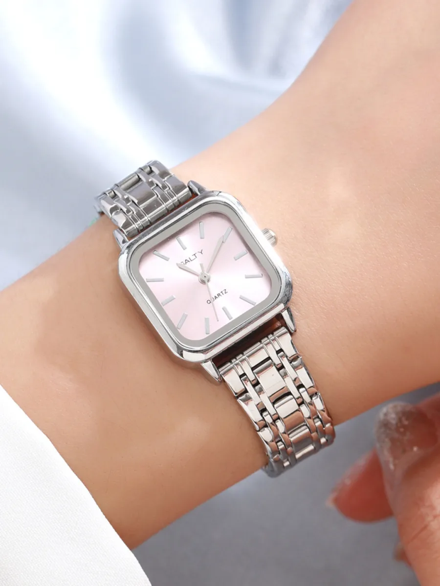 Pink Steel Analog Watch