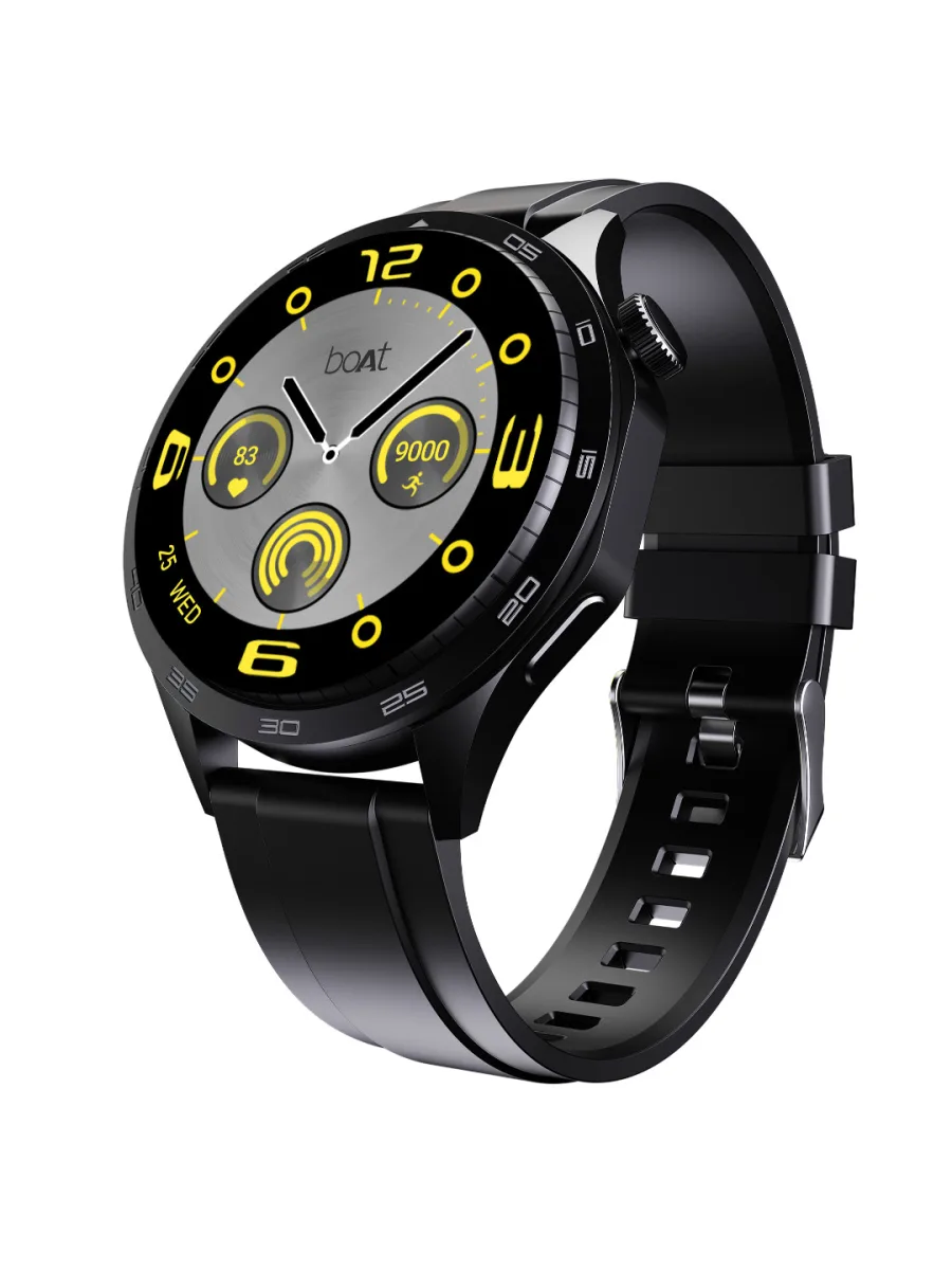 Black Silicone Smartwatch