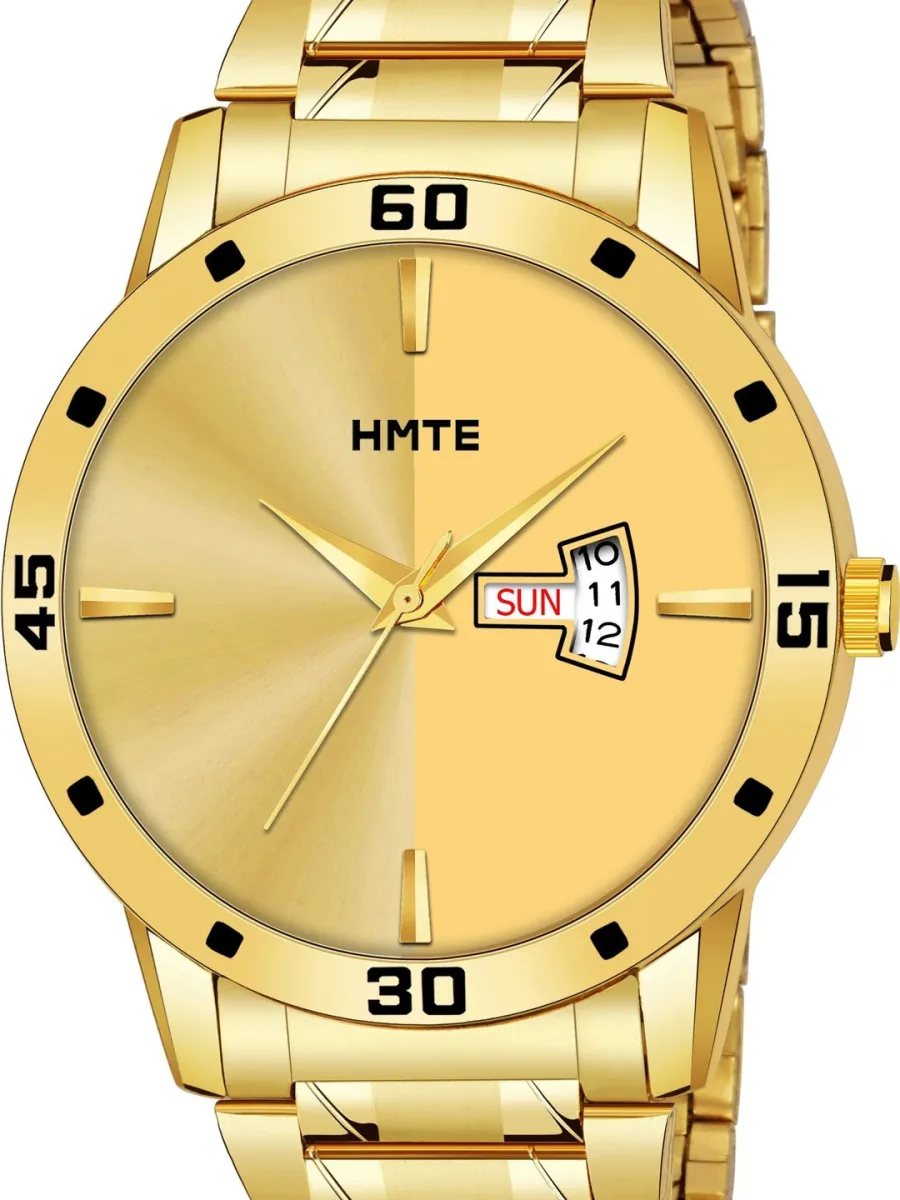 Gold-Tone Bracelet Day-Date Watch