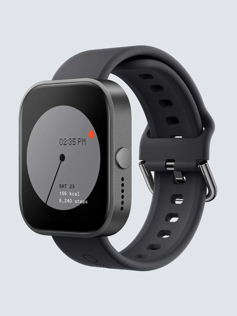 Black Silicone Smartwatch