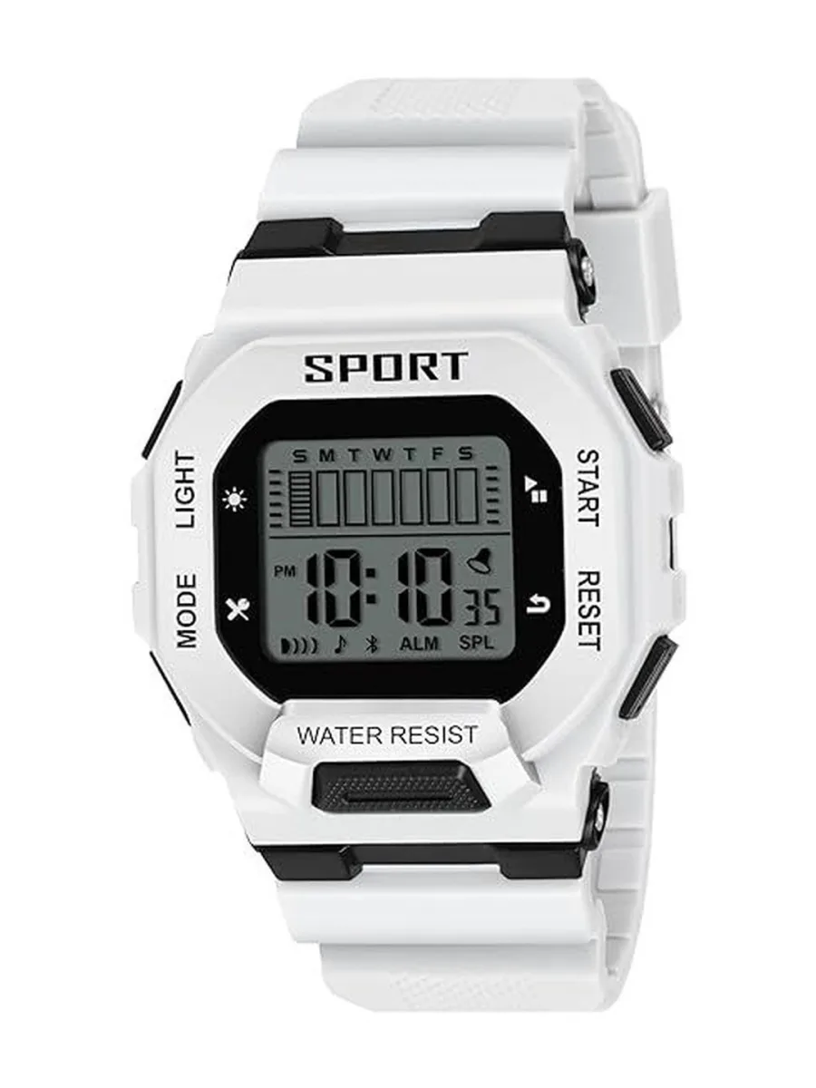 White Silicone Digital Watch