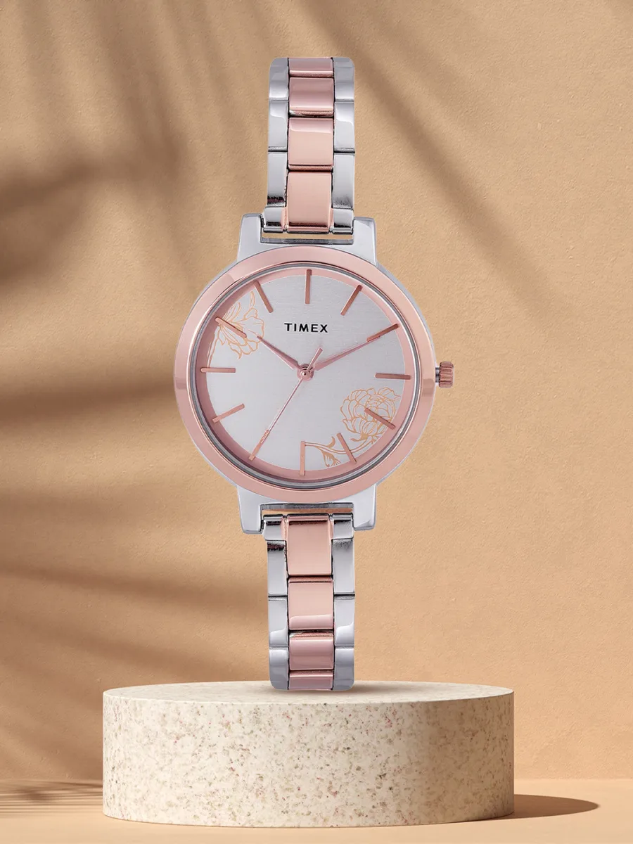 Two-Tone Steel Bracelet Watch