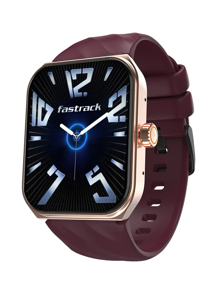 Maroon Silicone Smartwatch