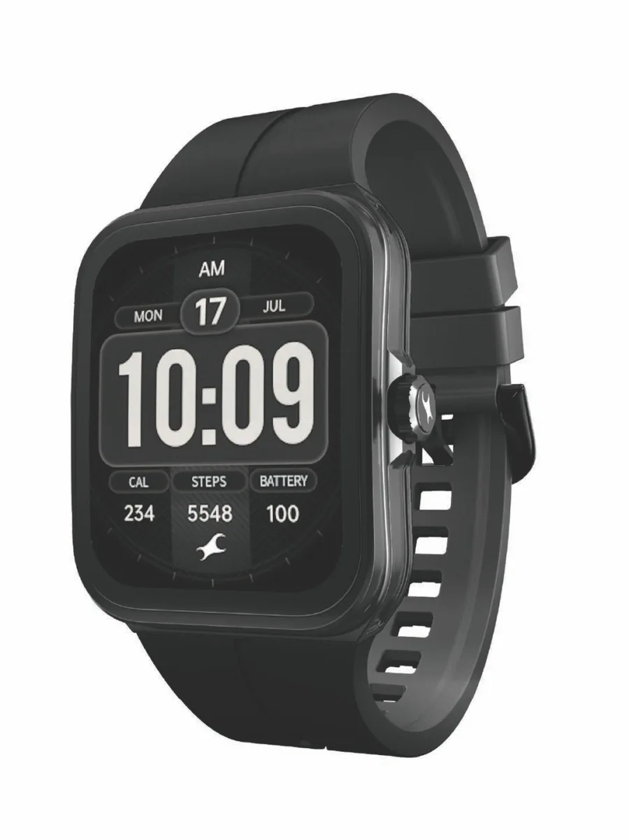 Black Silicone Smartwatch