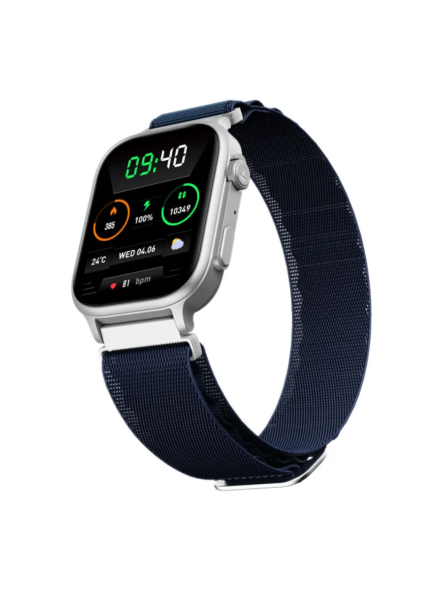 Navy Nylon Smartwatch