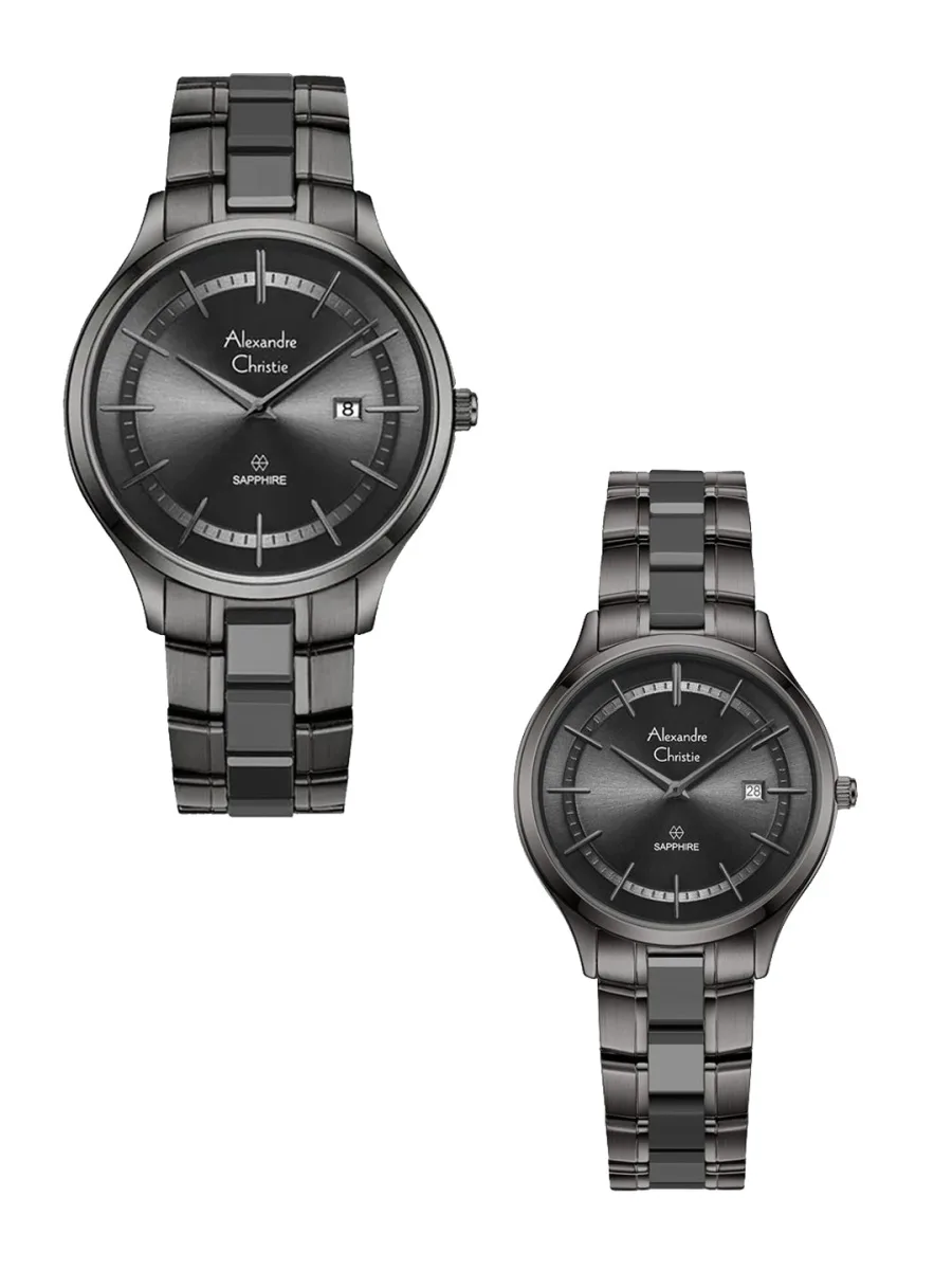 Gunmetal Steel Bracelet Analog Watch