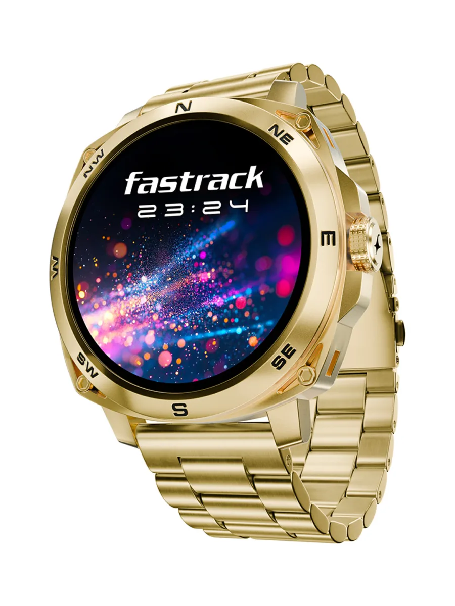 Gold-Tone Steel Bracelet Smartwatch