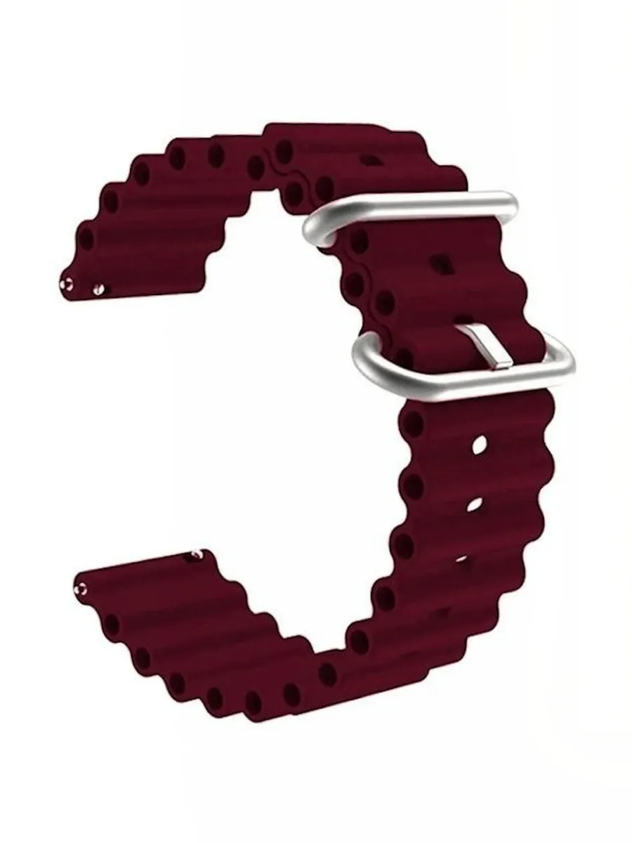 Maroon Silicone Watch Strap