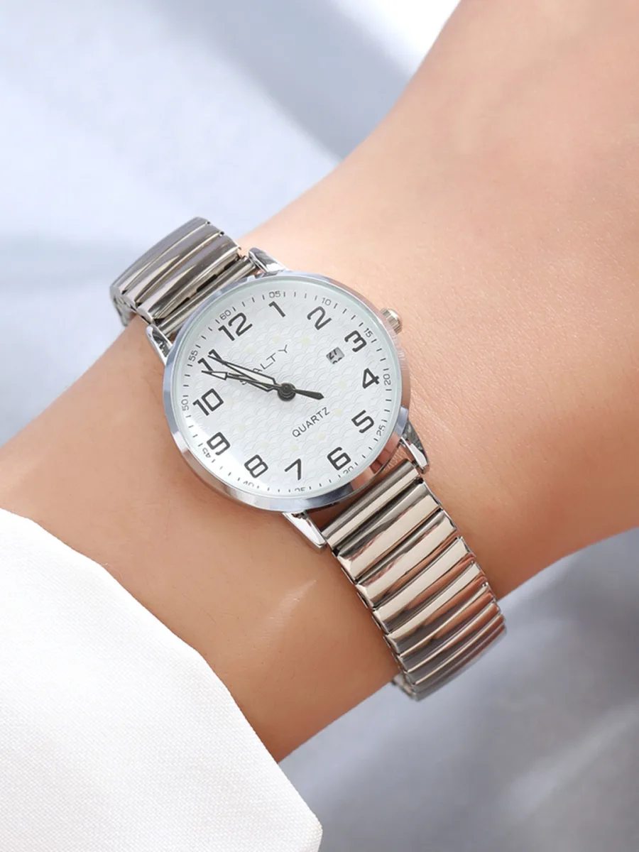 Stainless Steel Day-Date Watch