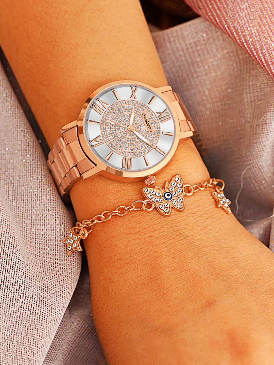 Sporty Day-Date Watch — Ivory