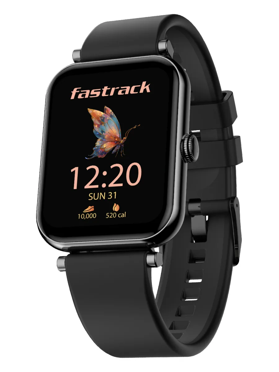 Black Silicone Smartwatch