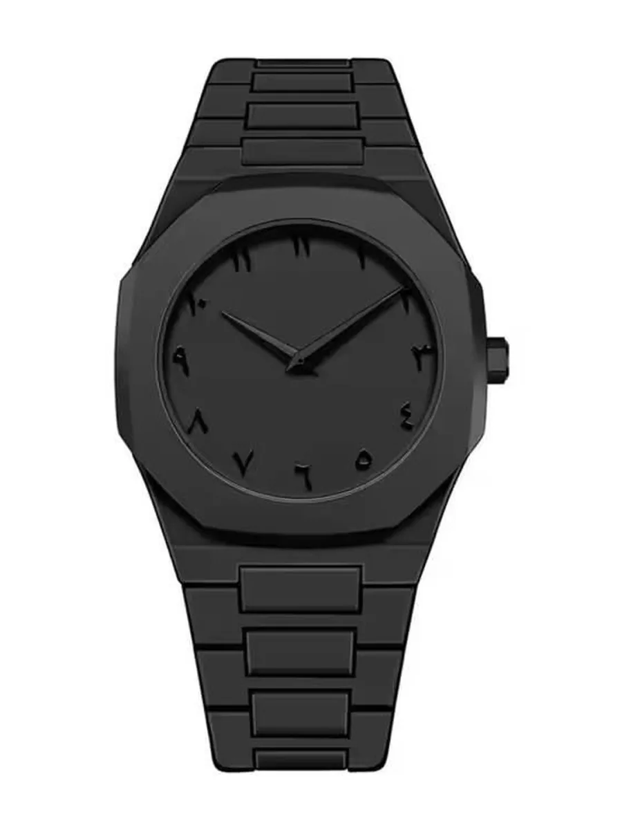 Black Steel Analog Watch