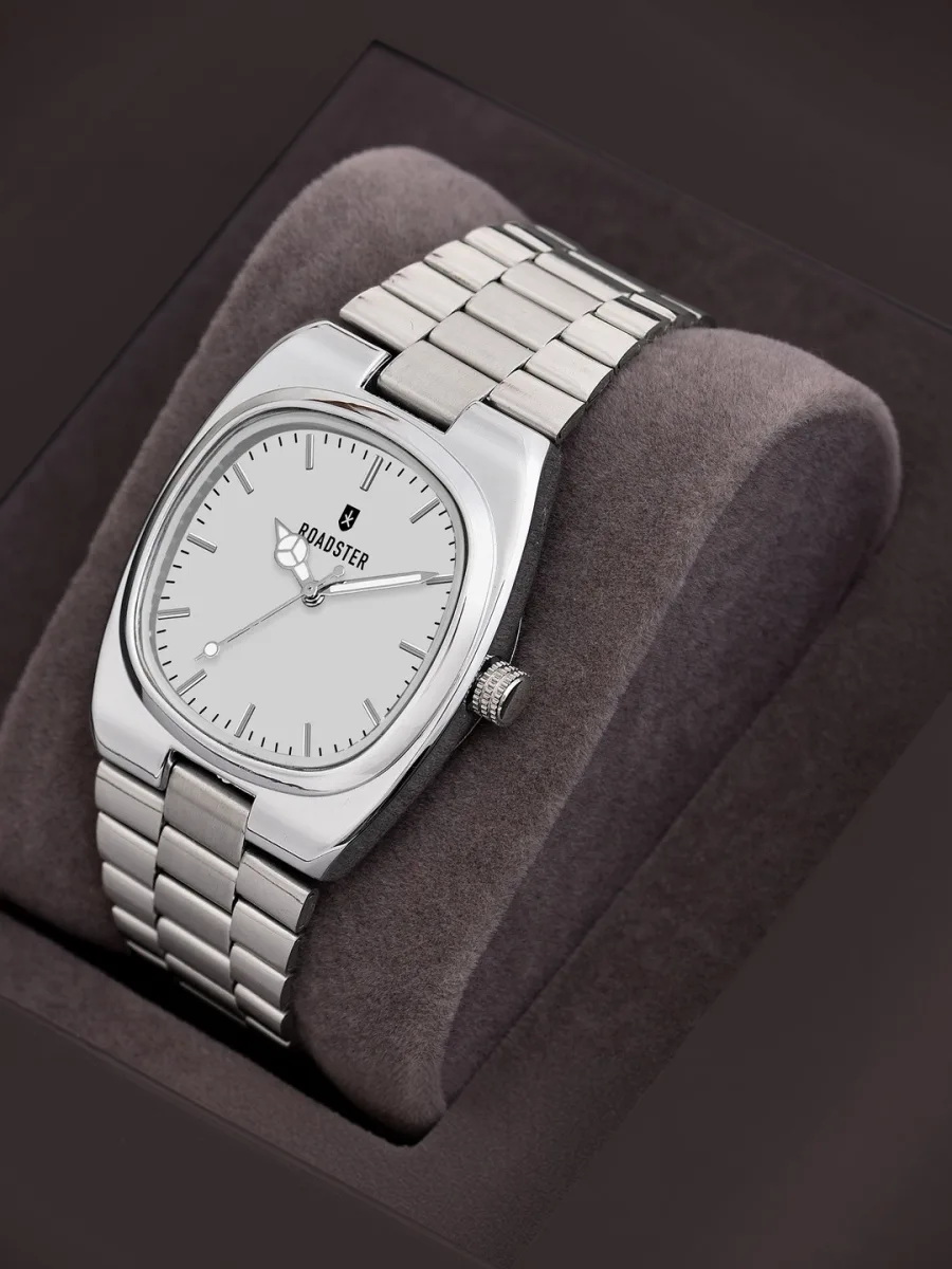 Silver Steel Analog Watch