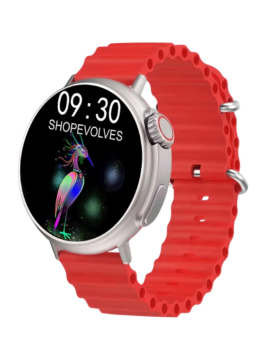 Red Silicone Smartwatch