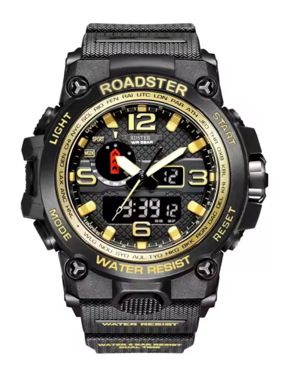 Black Resin Digital Watch