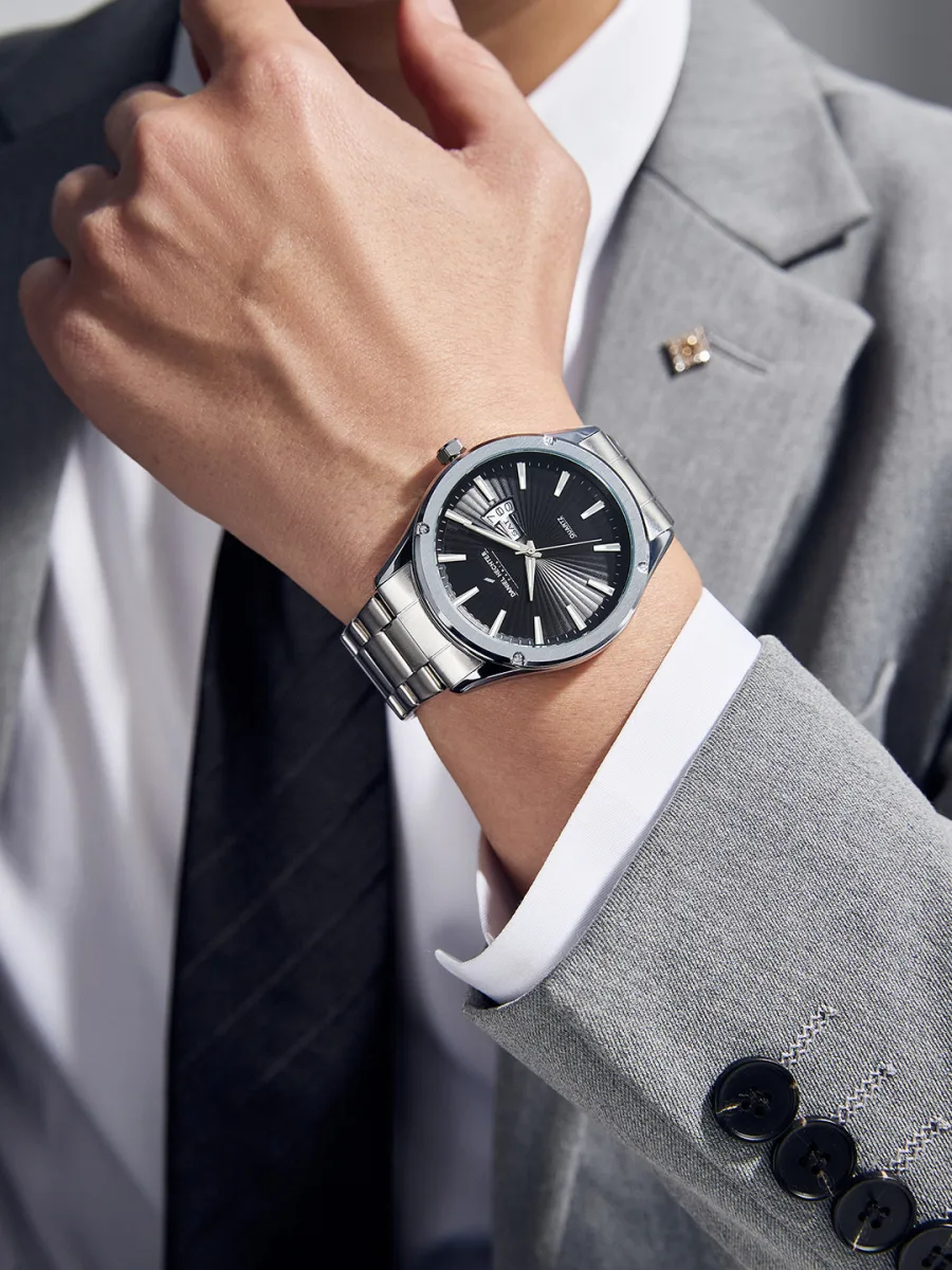 Black Rugged Analog-Digital Watch