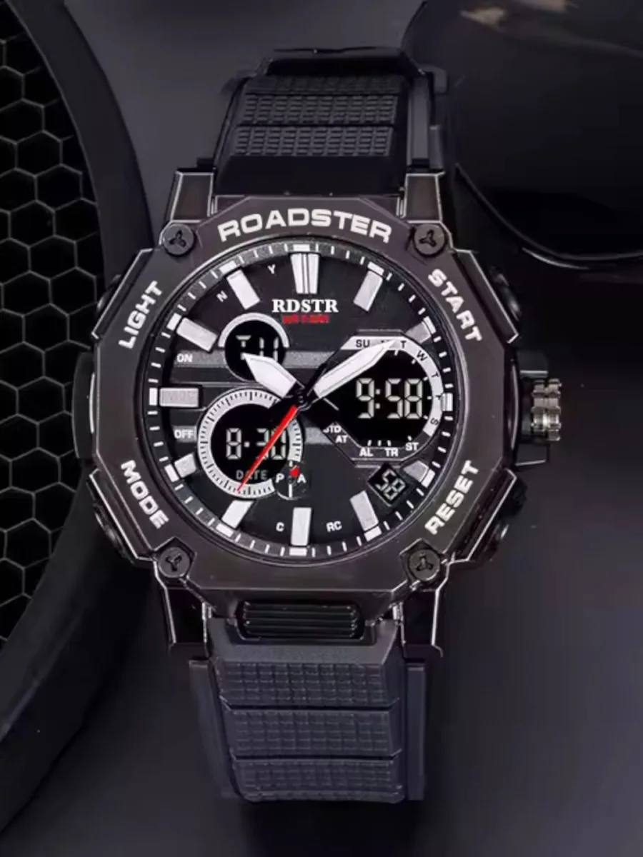 Black Silicone Square Smartwatch