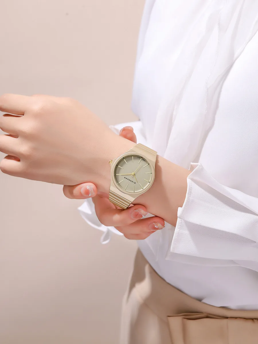 Black Rose Gold Analog Watch