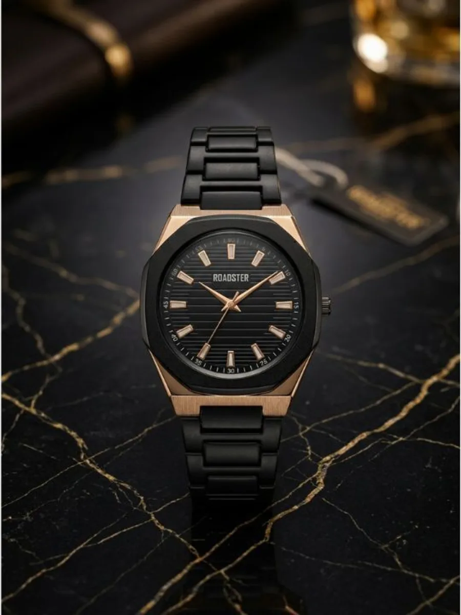 Leather Strap Bracelet Watch — Coral