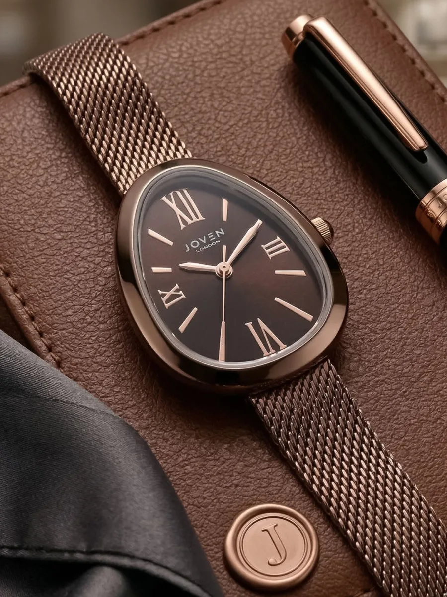 Minimalist Chronograph Watch — Natural