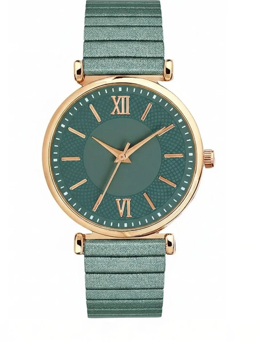 Sage Green Rose Gold Watch