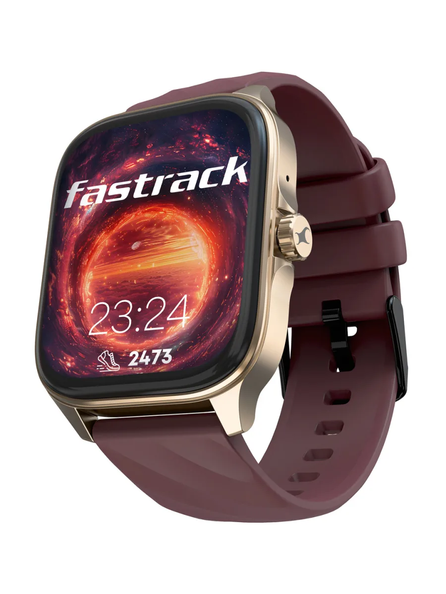 Maroon Silicone Smartwatch