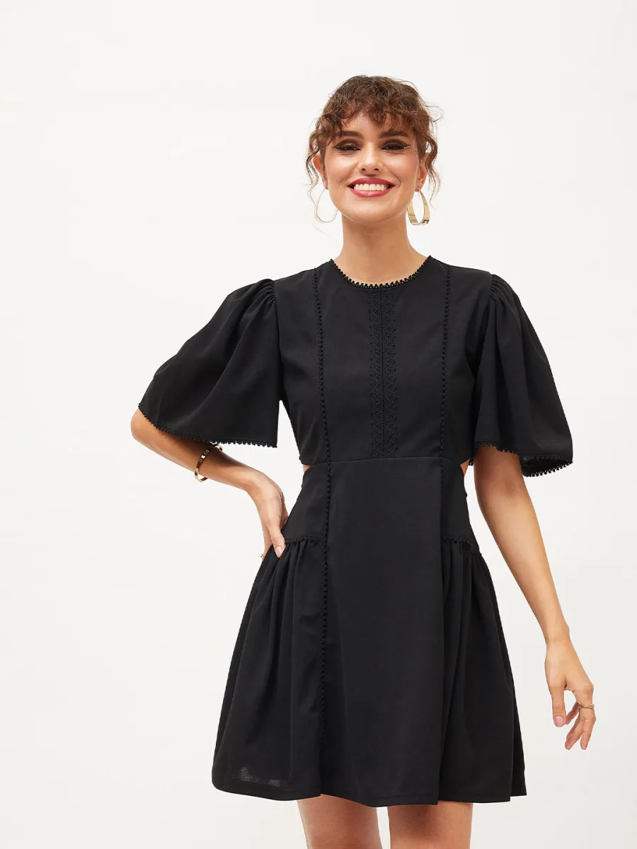 Flared Sleeve Dress