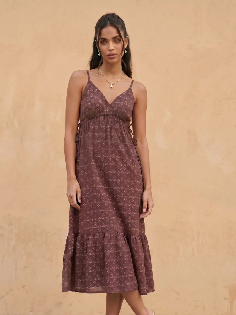 Ethnic Motifs Midi Dress