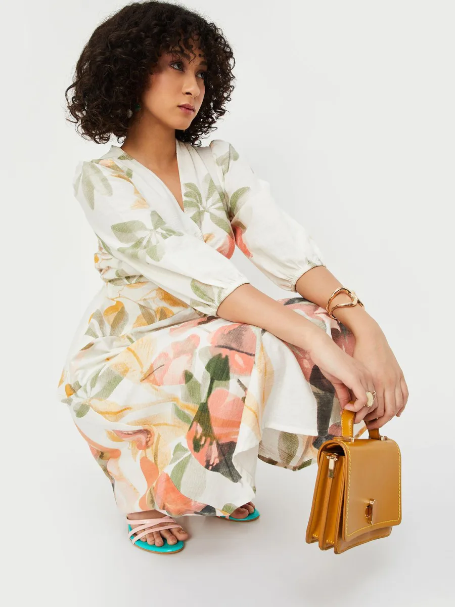 Floral Print Fit & Flare Dress