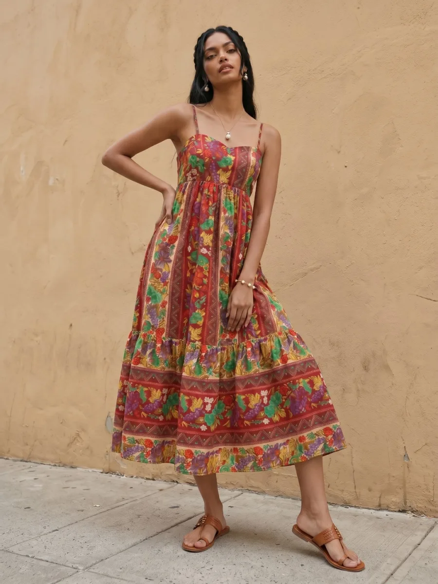 Floral Print Fit & Flare Dress