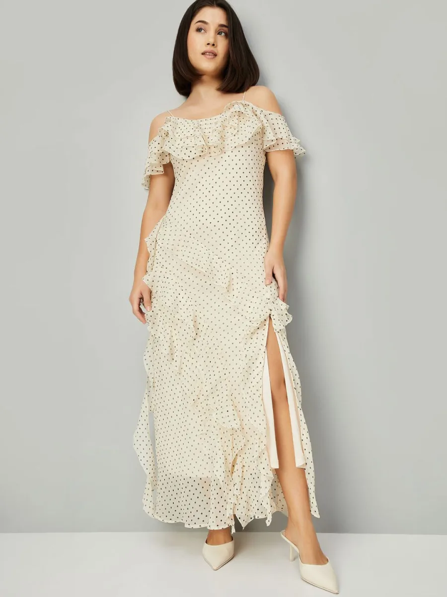 Flutter Sleeve Maxi Dress