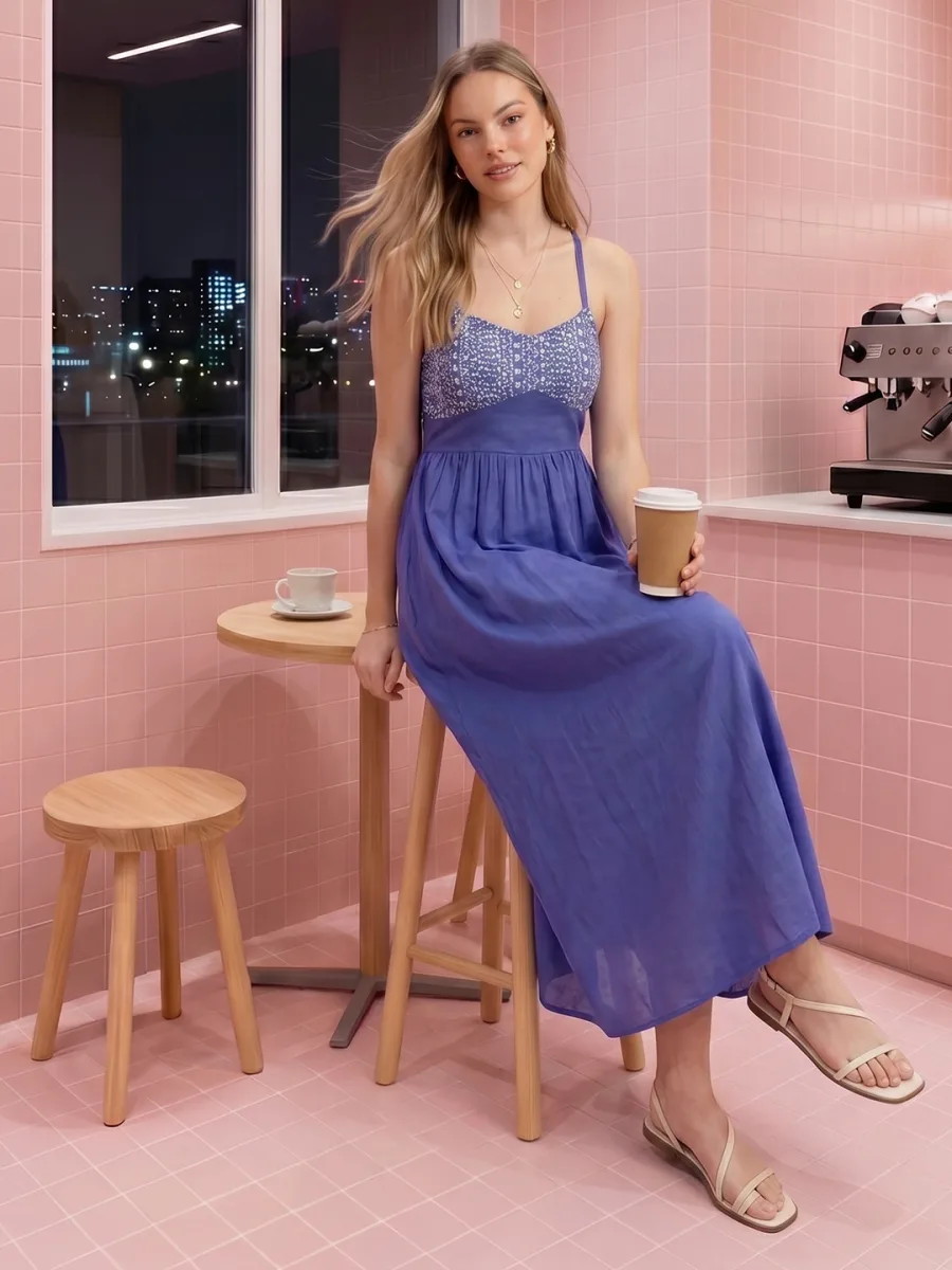 Fit & Flare Maxi Dress