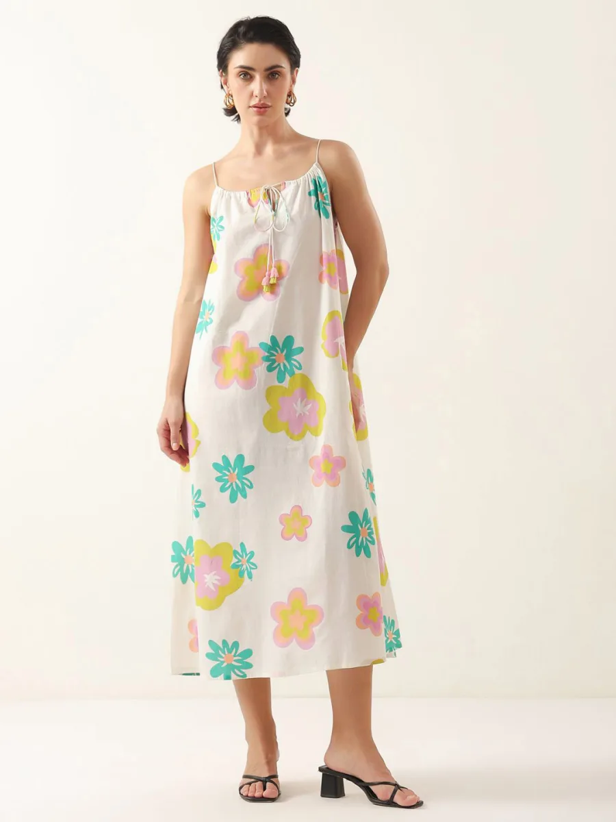 Shoulder Straps A-Line Dress