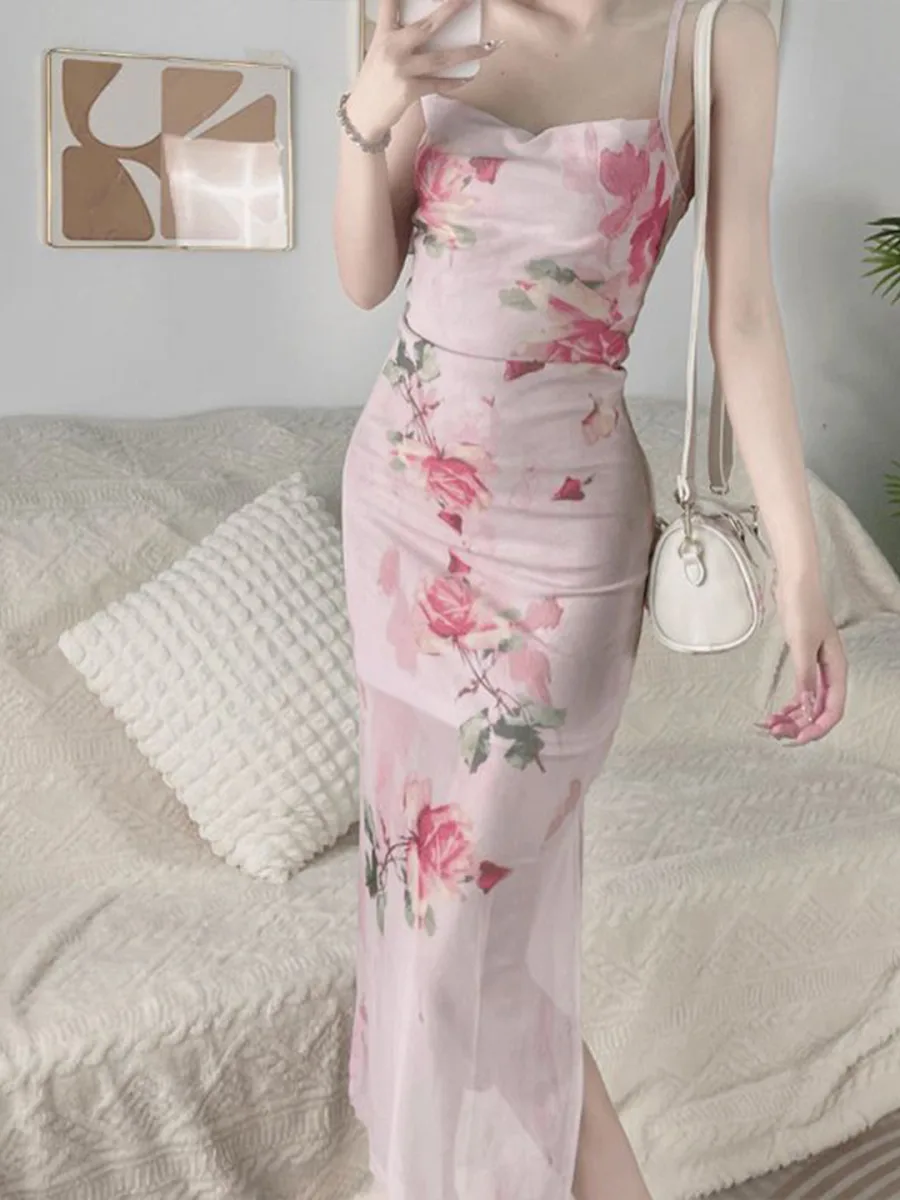 Floral Print Bodycon Dress