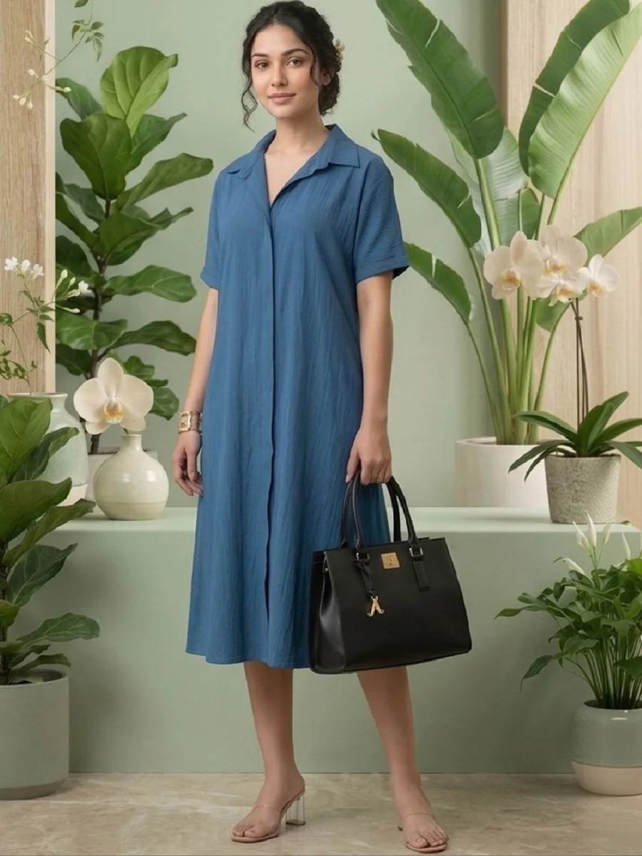 Shirt Midi Dress