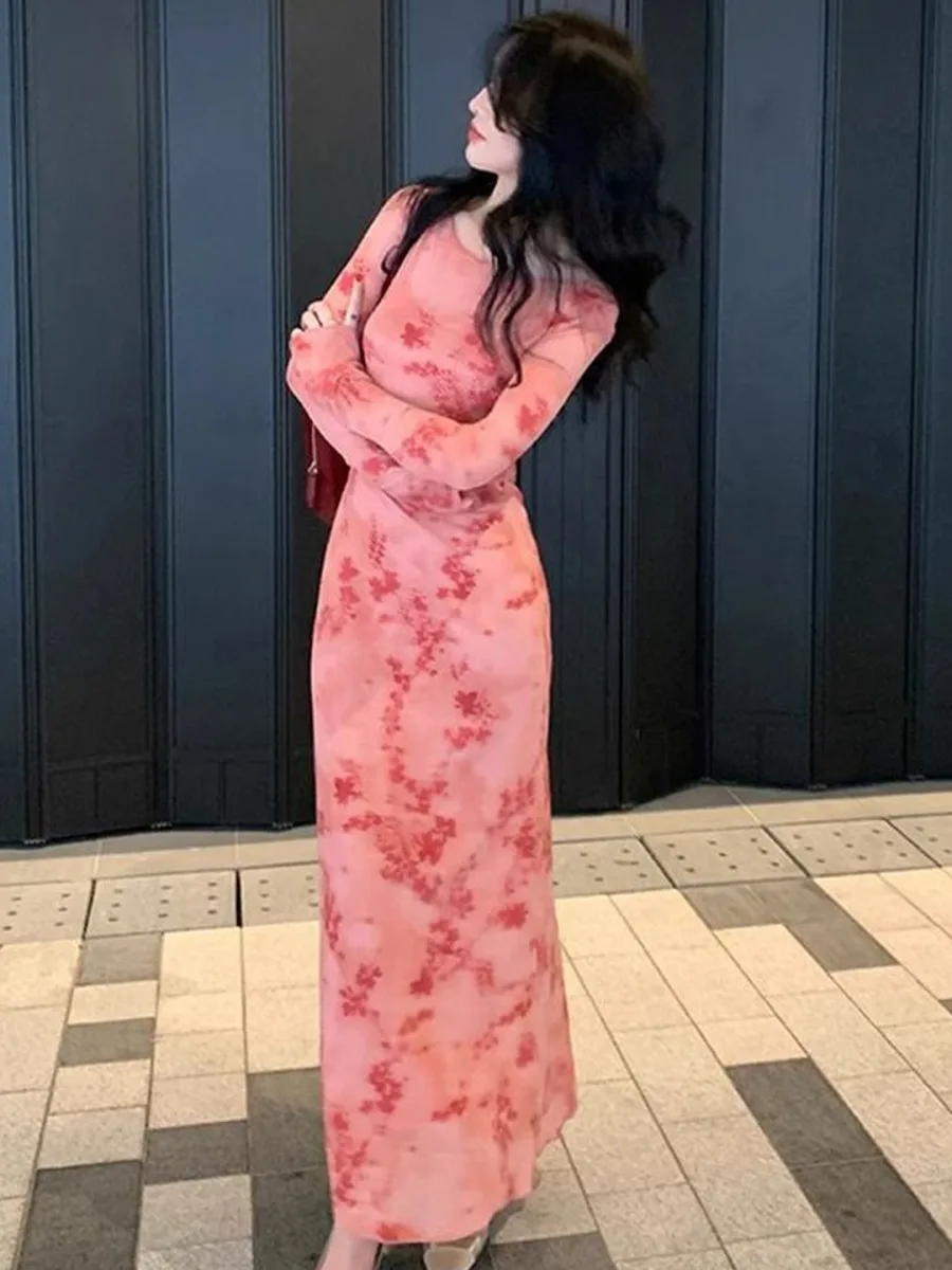 Print Fit & Flare Maxi Dress