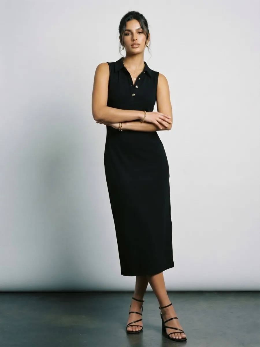 Shirt Collar Sheath Dress
