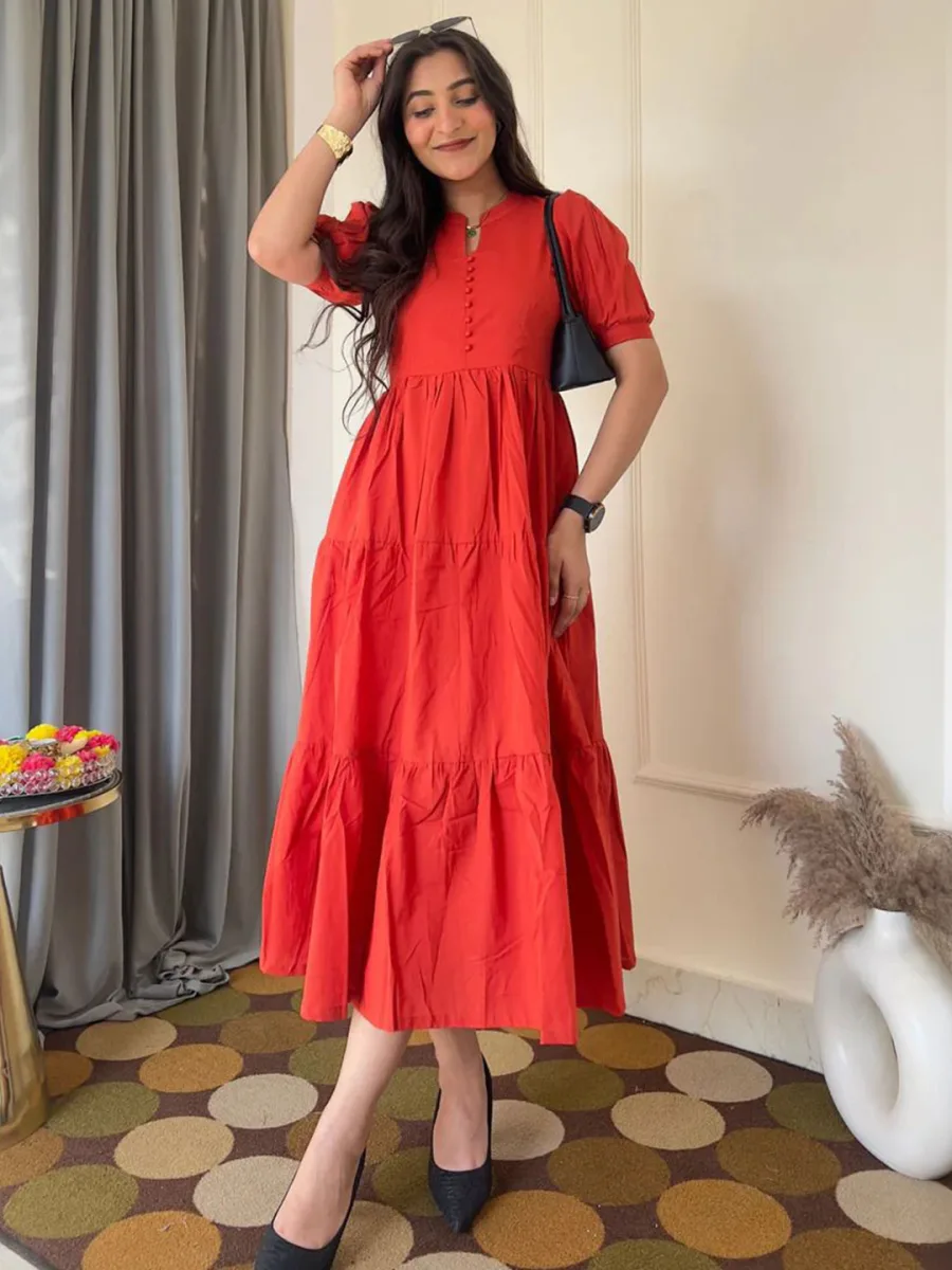 Women Fit & Flare Midi Dress