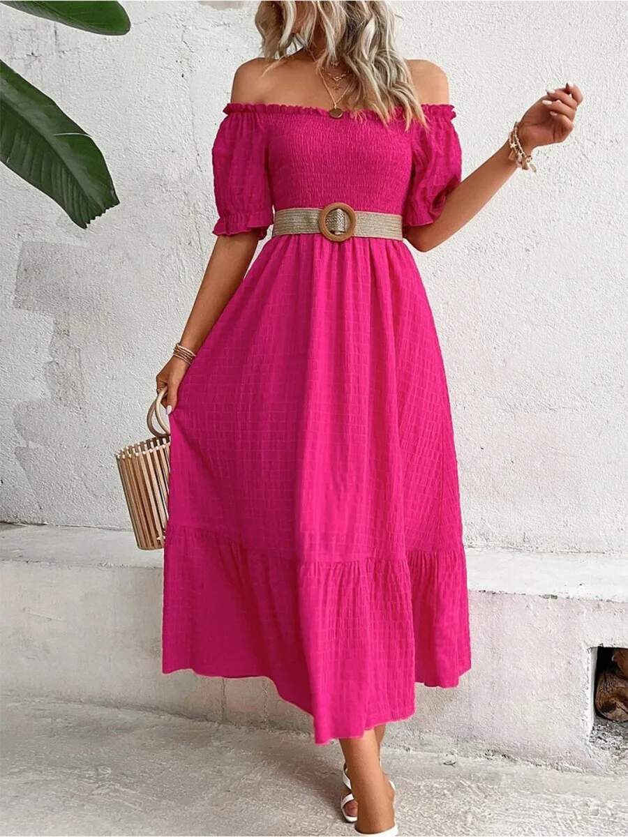 Smocked Midi Dress