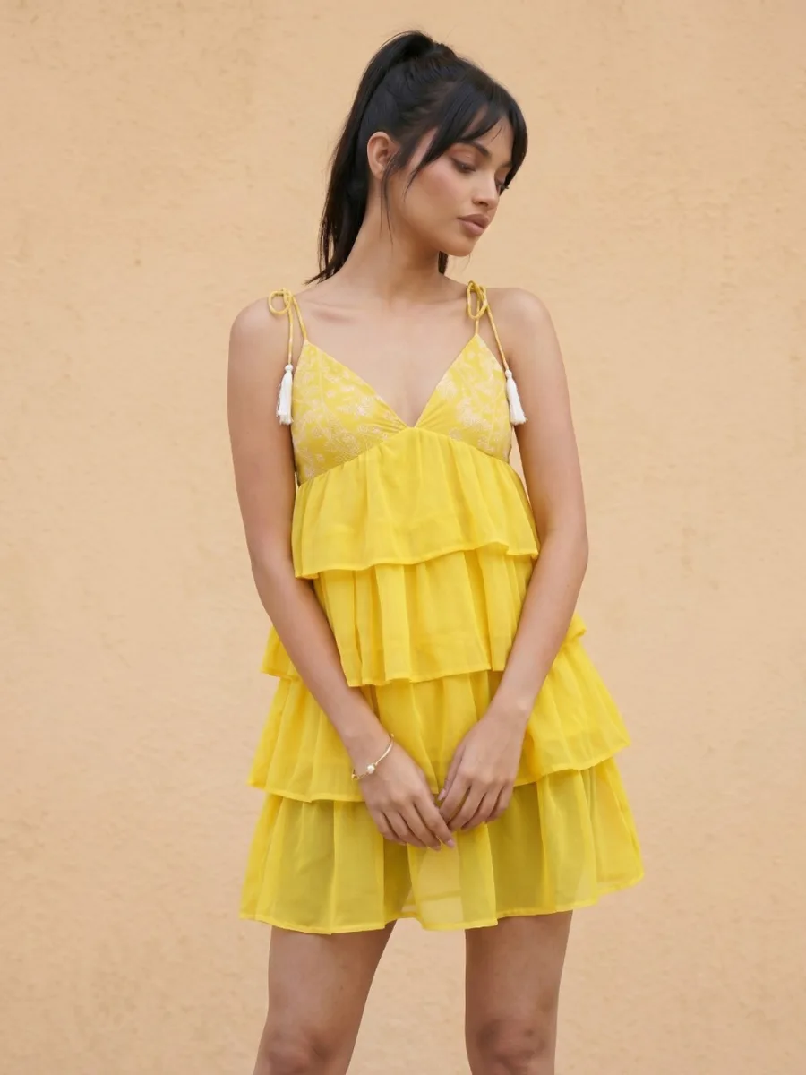 Ethnic Motifs Mini Dress