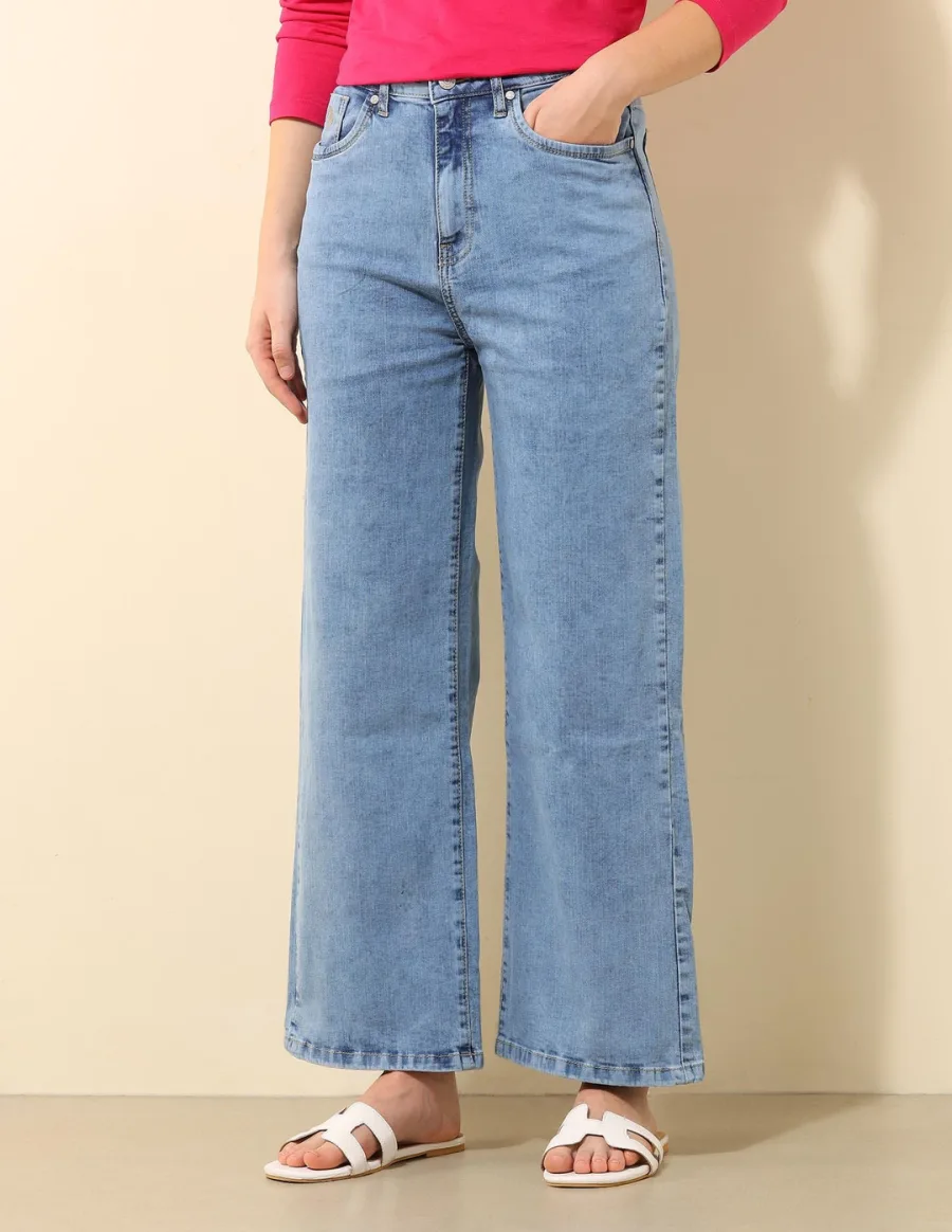 Wide Leg High-Rise Jeans