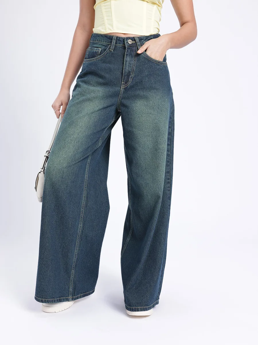 Women Palazzo Fit Jeans