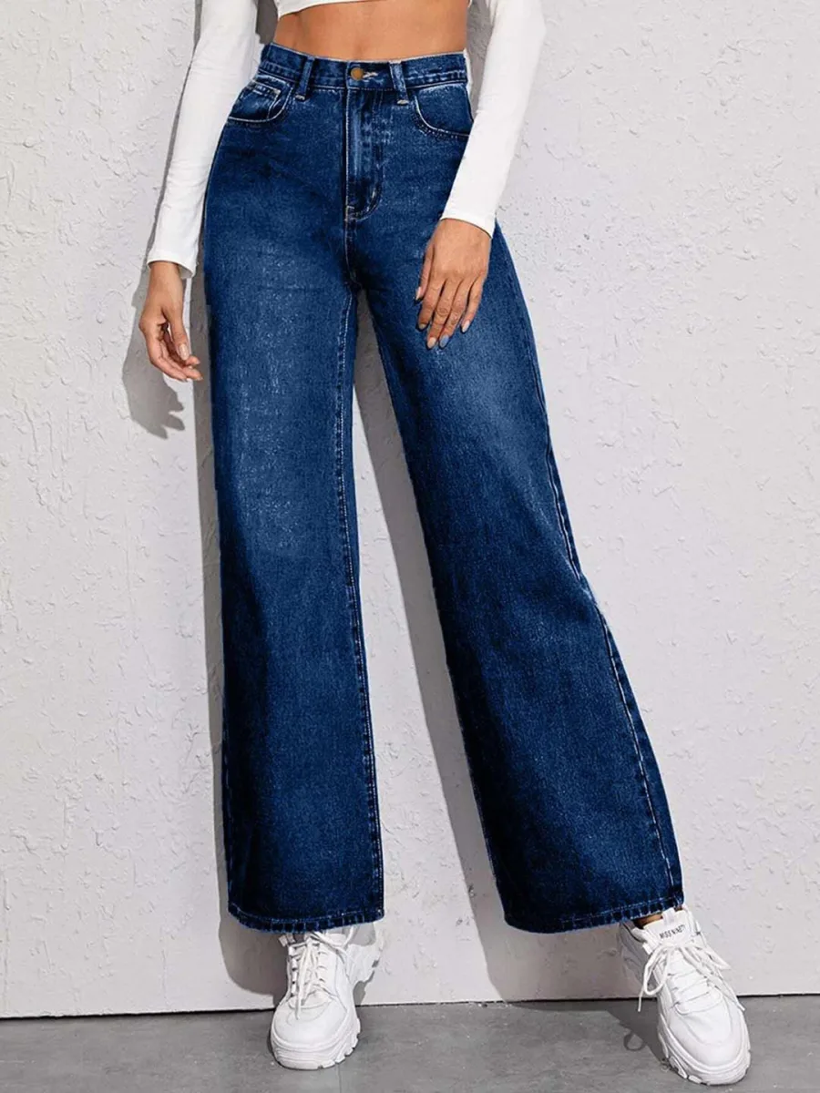 Women Flared High-Rise Jeans