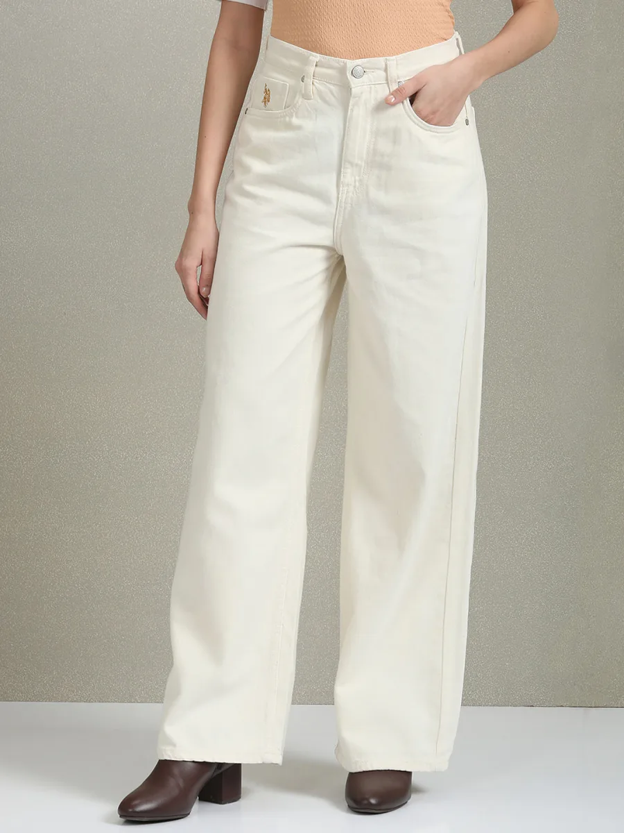 Women Wide Leg High-Rise Jeans