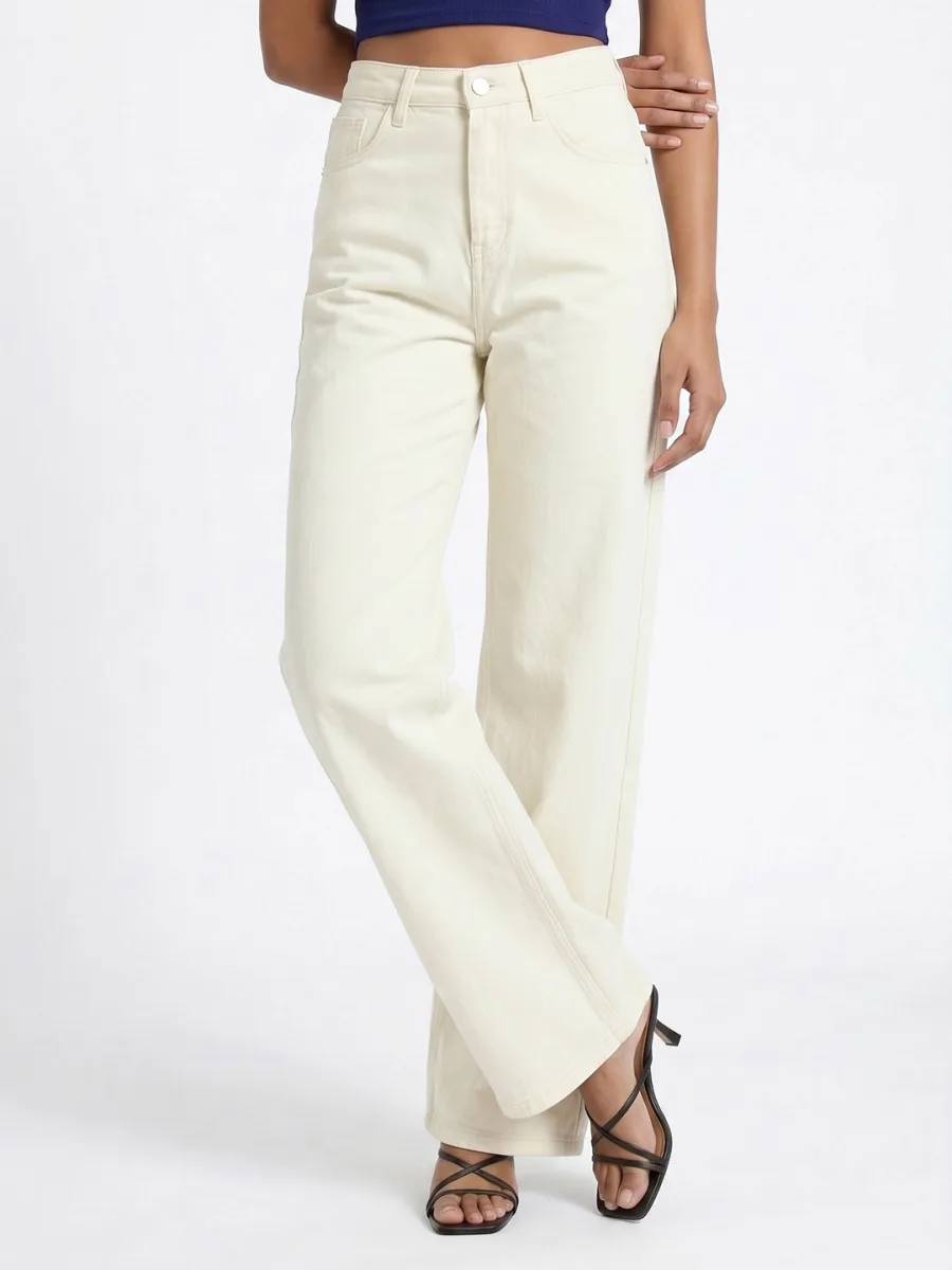 Women Pure Cotton Jeans