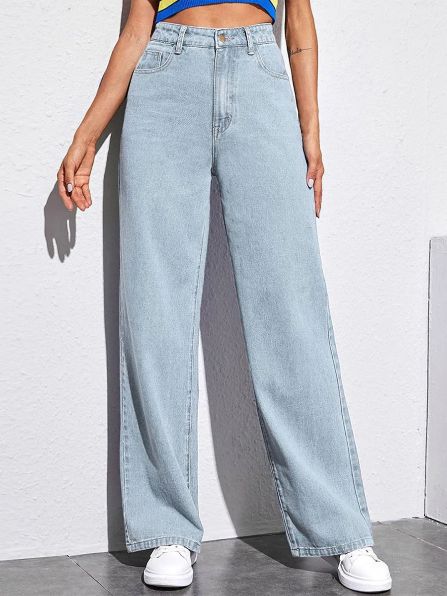 Women Straight Fit High-Rise Jeans